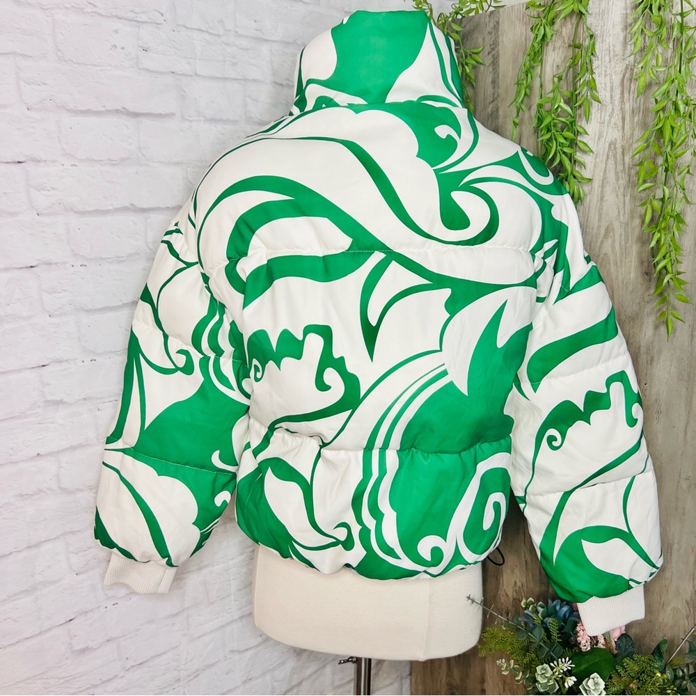 Geo Print Puffer Jacket - Picture 8 of 13